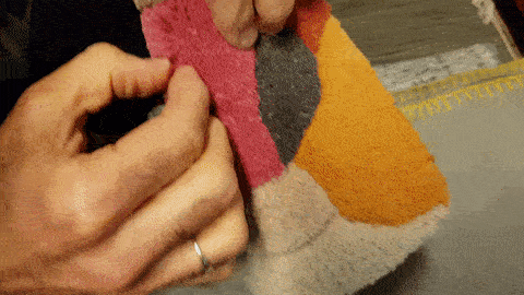 Estructura alfombra tufting