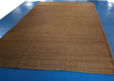 Ajustamos largo de la pieza del kilim