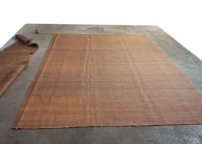Traslado de trozo de kilim cortado