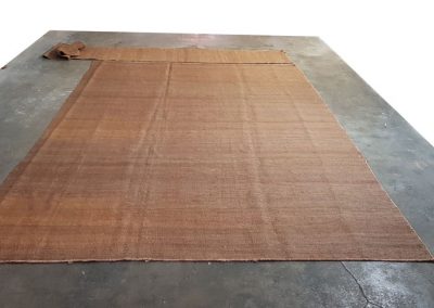 Traslado de trozo de kilim cortado