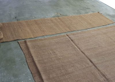Traslado de trozo de kilim cortado