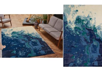 Serge Lesage Ocean Deep Blue Rug