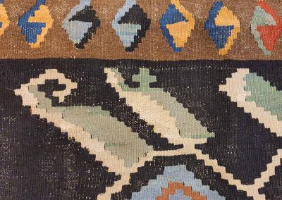 Restauracion kilim desgastado